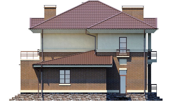 Пример индивидуального проектирования фасада дома 1