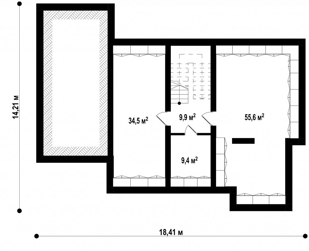 План проекта дома S3-377-1 фото 1