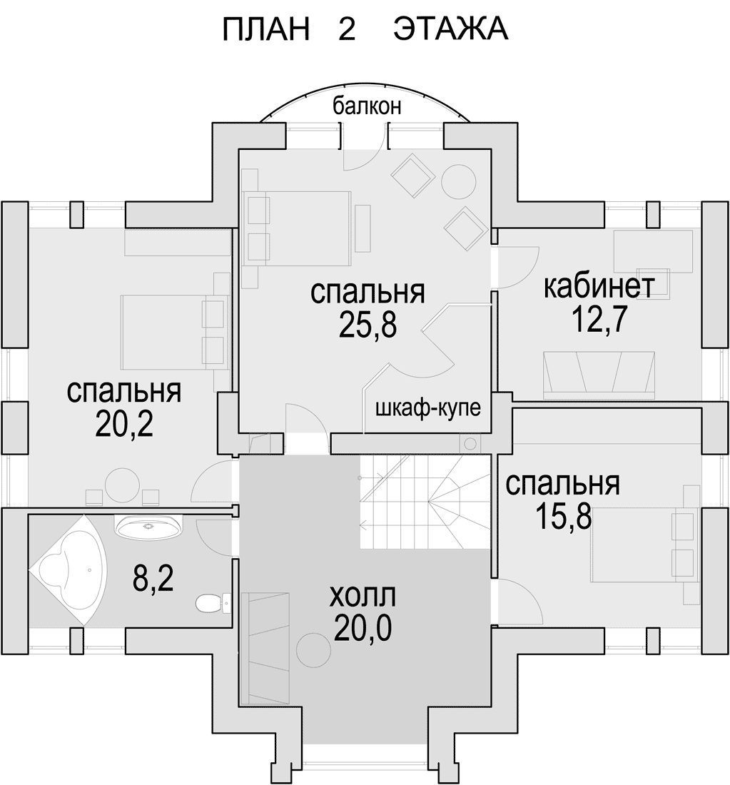 План проекта дома S1-234 фото 2