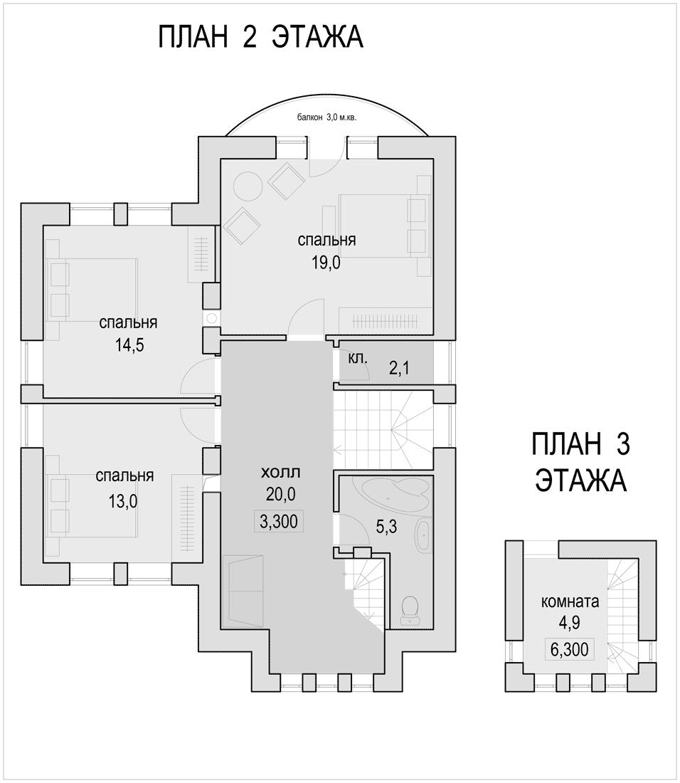 План проекта дома S1-155-1 фото 2