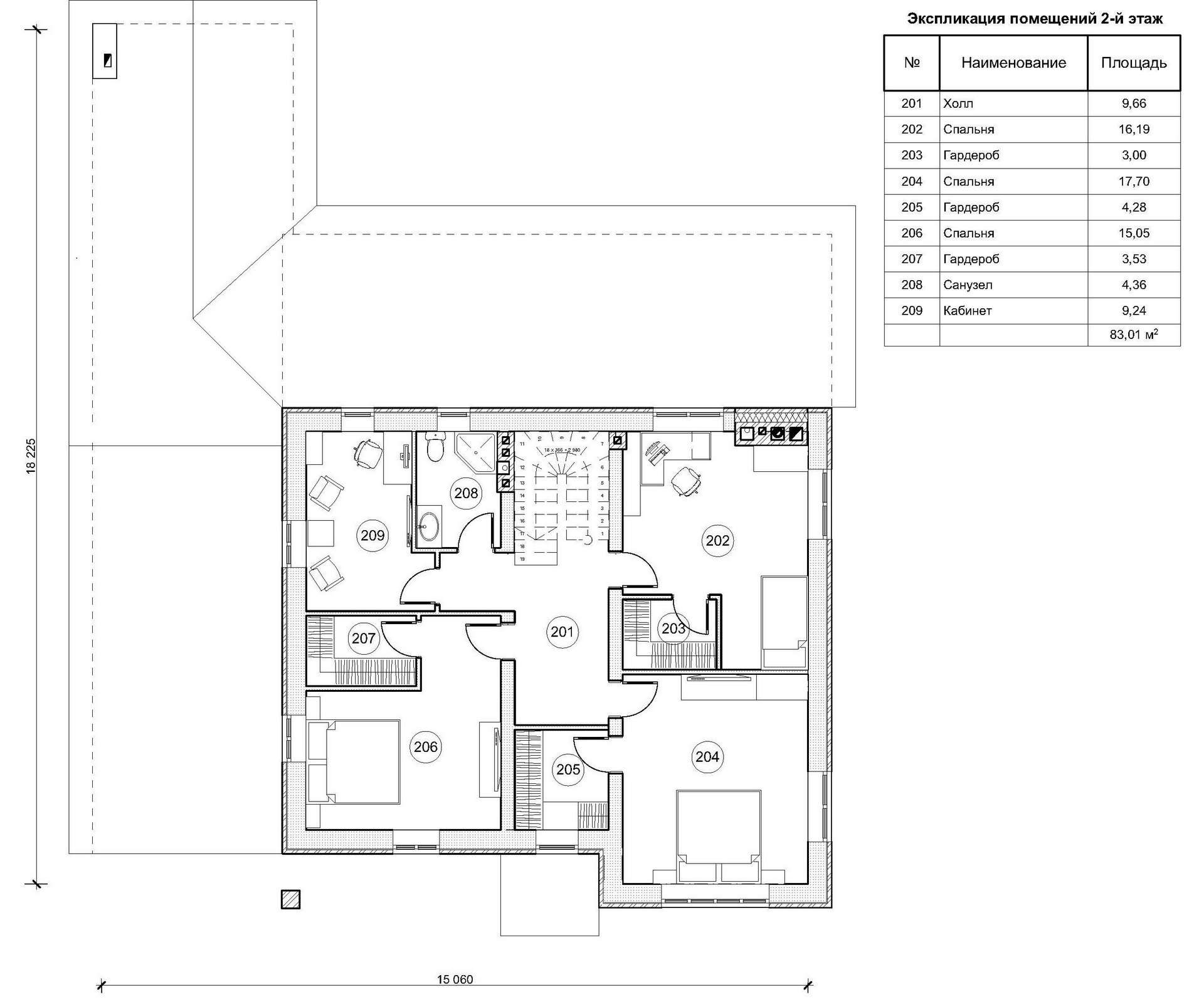План проекта дома S-354 фото 2