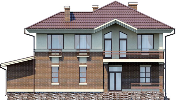 Пример индивидуального проектирования фасада дома 2
