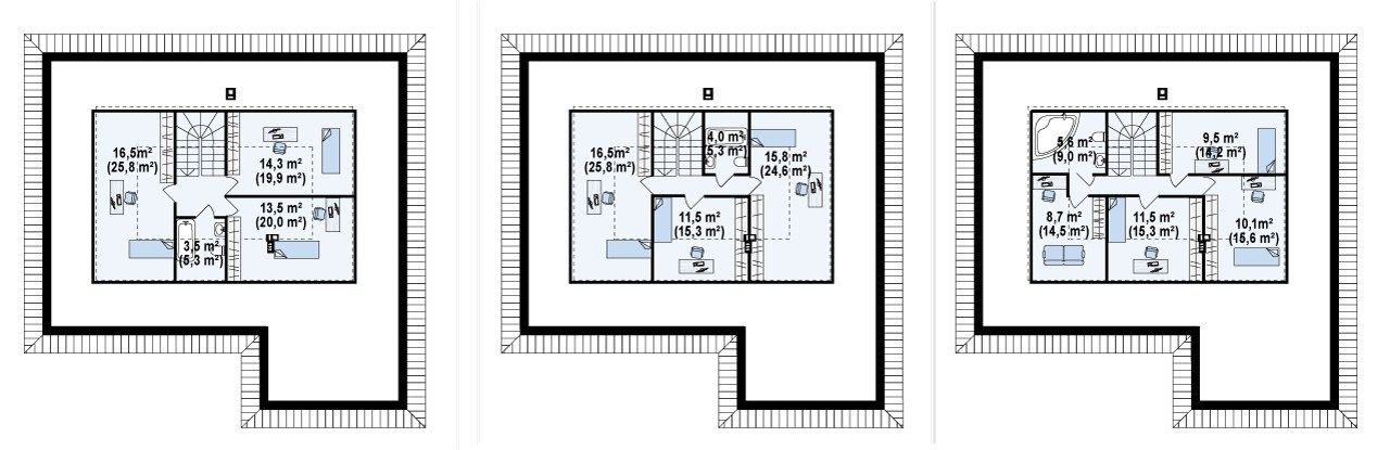 План проекта дома S3-184-1 фото 2