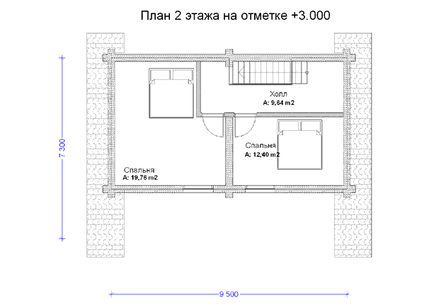 План проекта дома WB6-101 фото 2