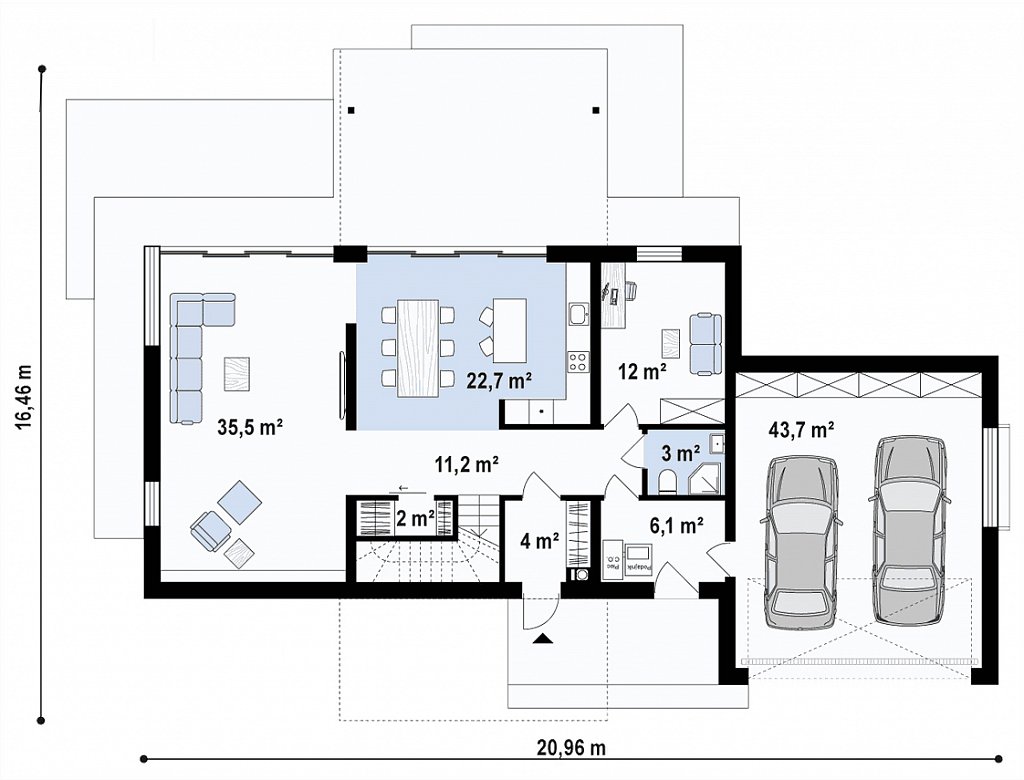 План проекта дома S3-214-3 фото 1