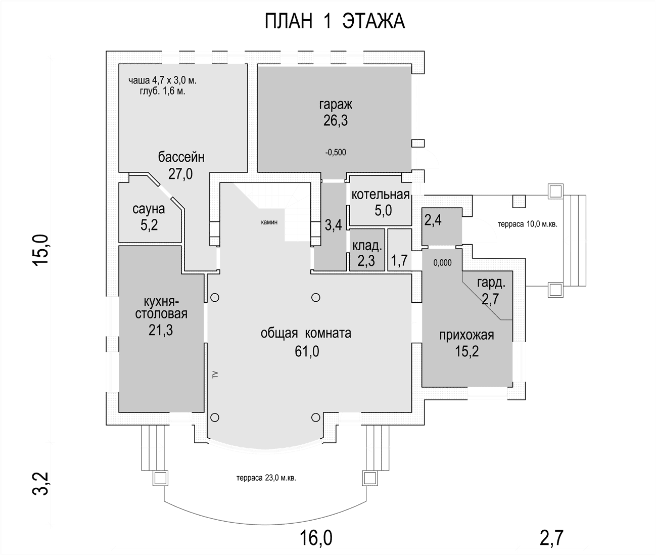План проекта дома S1-255 фото 1