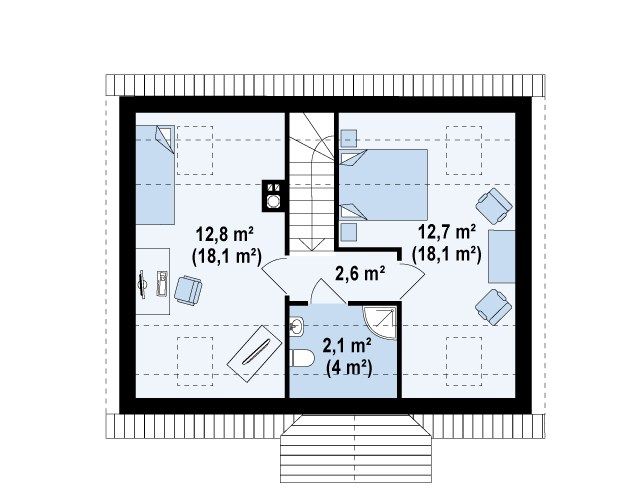 План проекта дома S3-95-2 фото 2