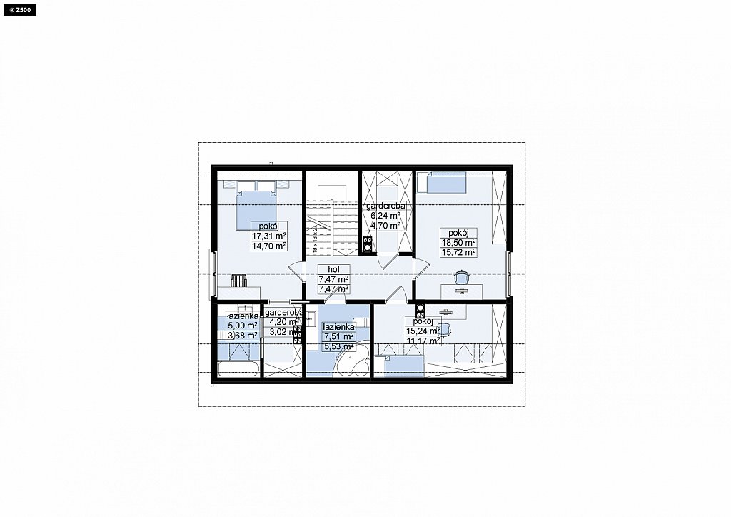План проекта дома S3-163-3 фото 2