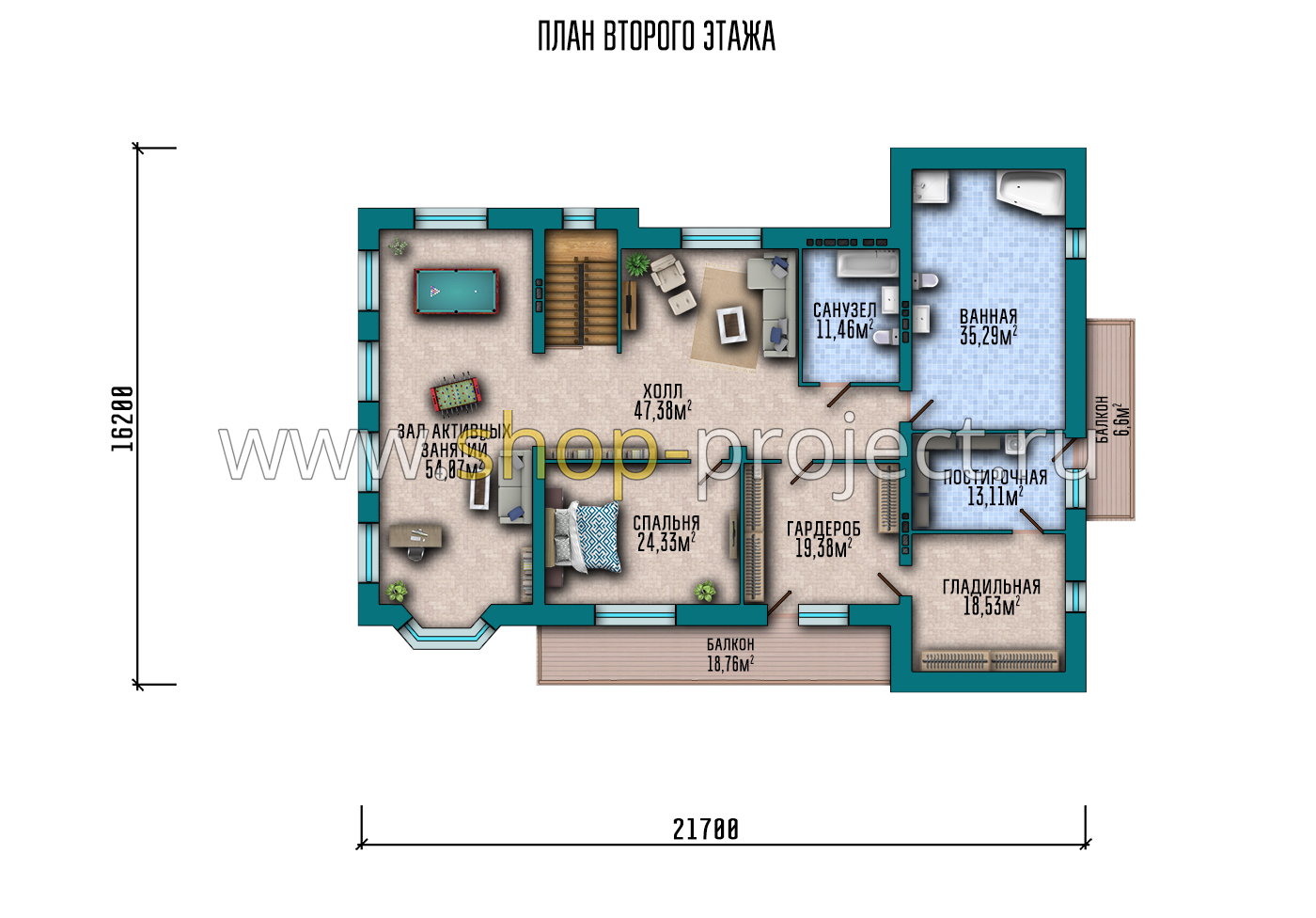 План проекта дома S2-571 фото 3