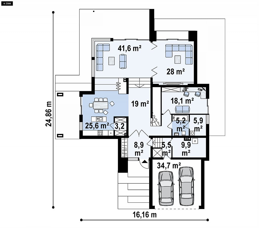 План проекта дома S3-314 фото 1