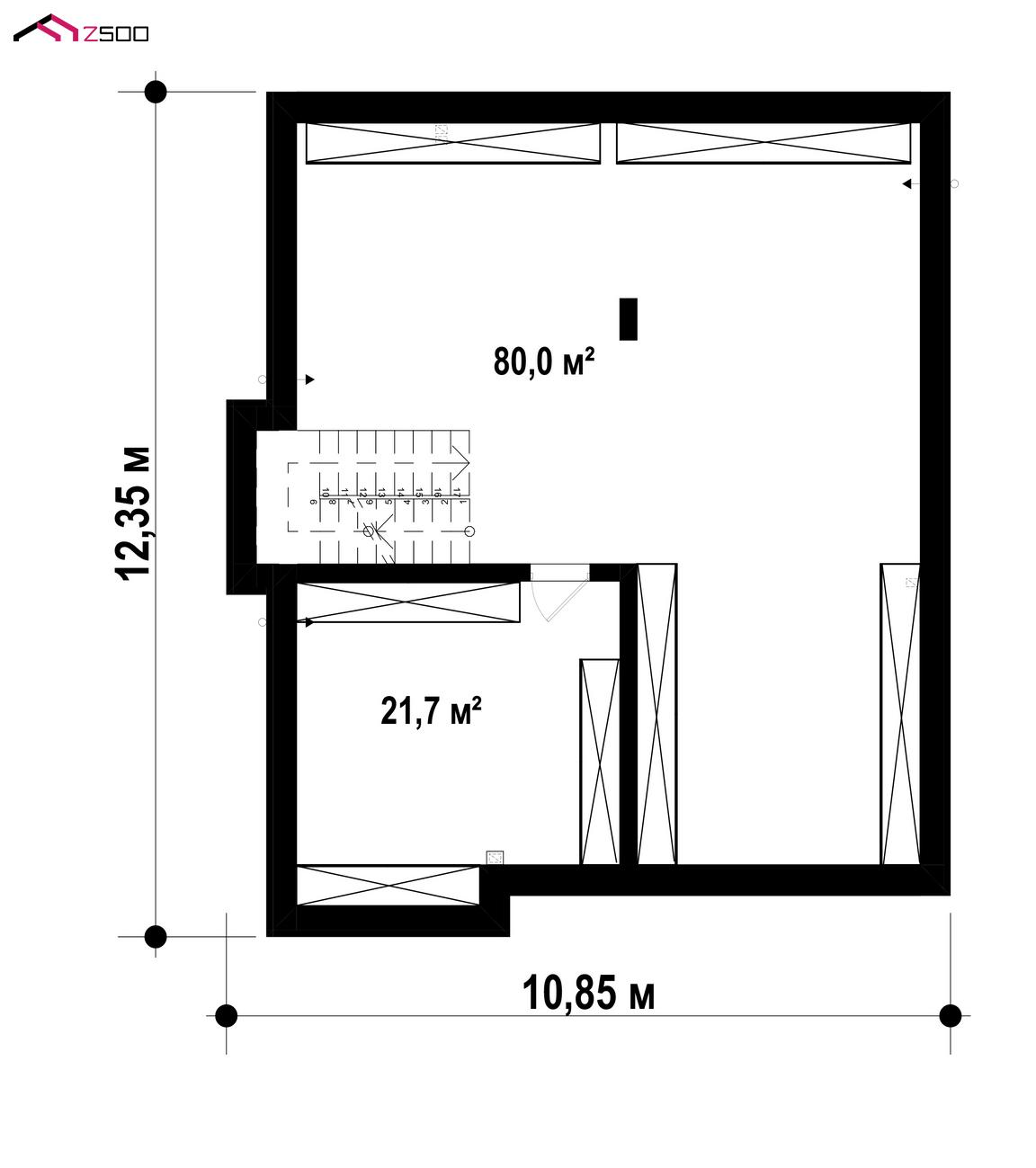 План проекта дома S3-336 фото 1
