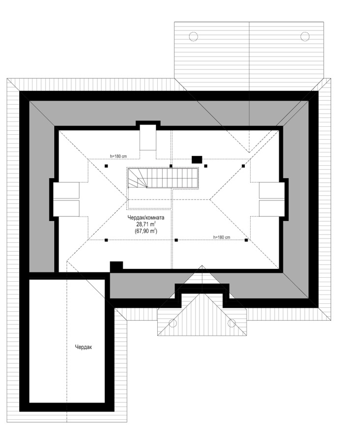 План проекта дома S8-199-4 фото 2
