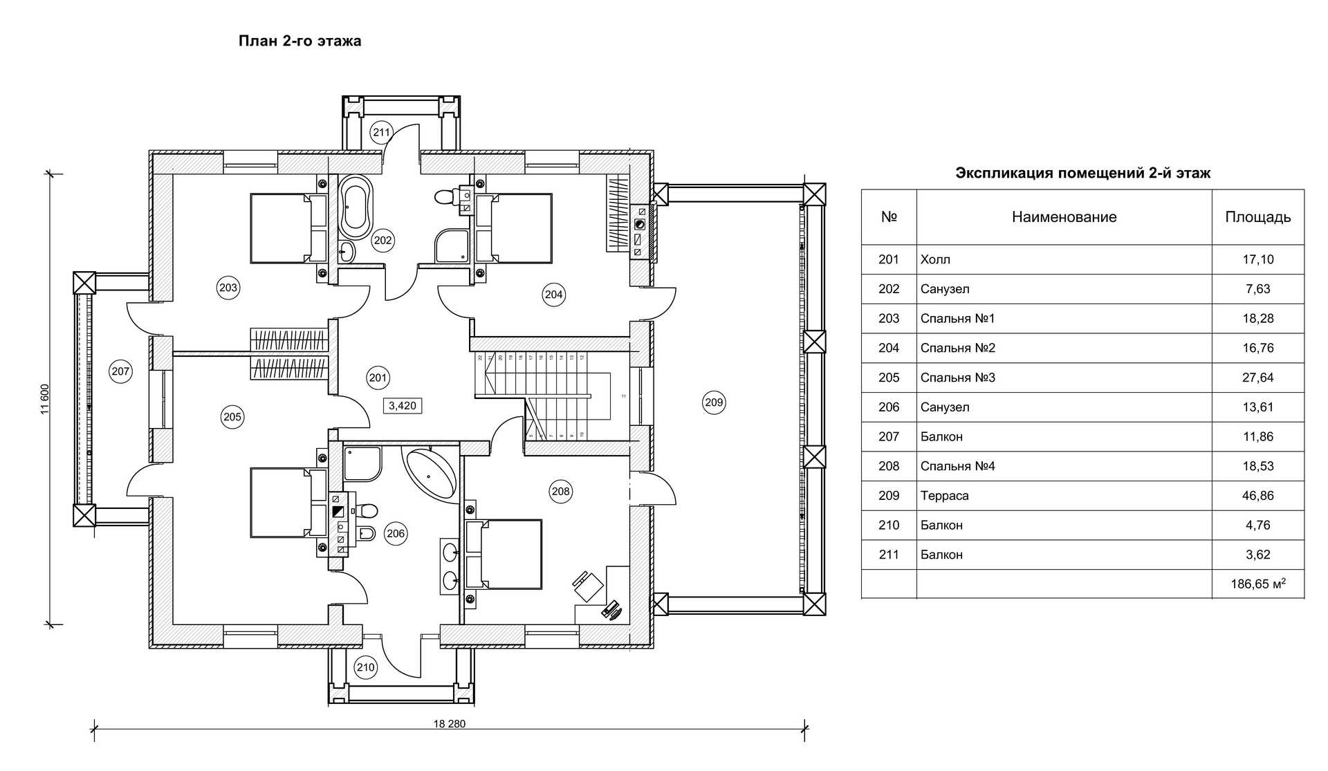 План проекта дома S-327-1 фото 2