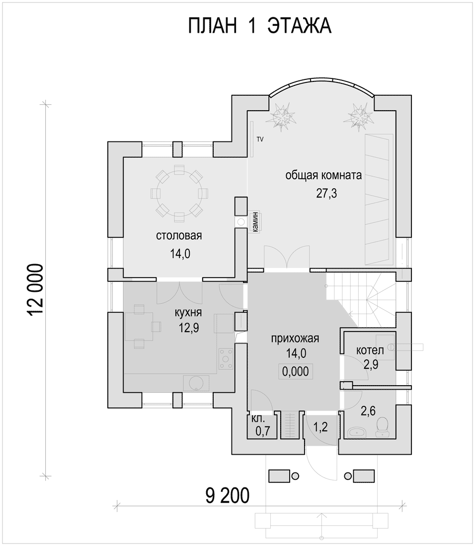 План проекта дома S1-155-1 фото 1