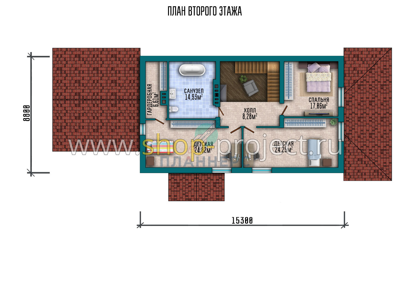 План проекта дома S2-232-1 фото 2