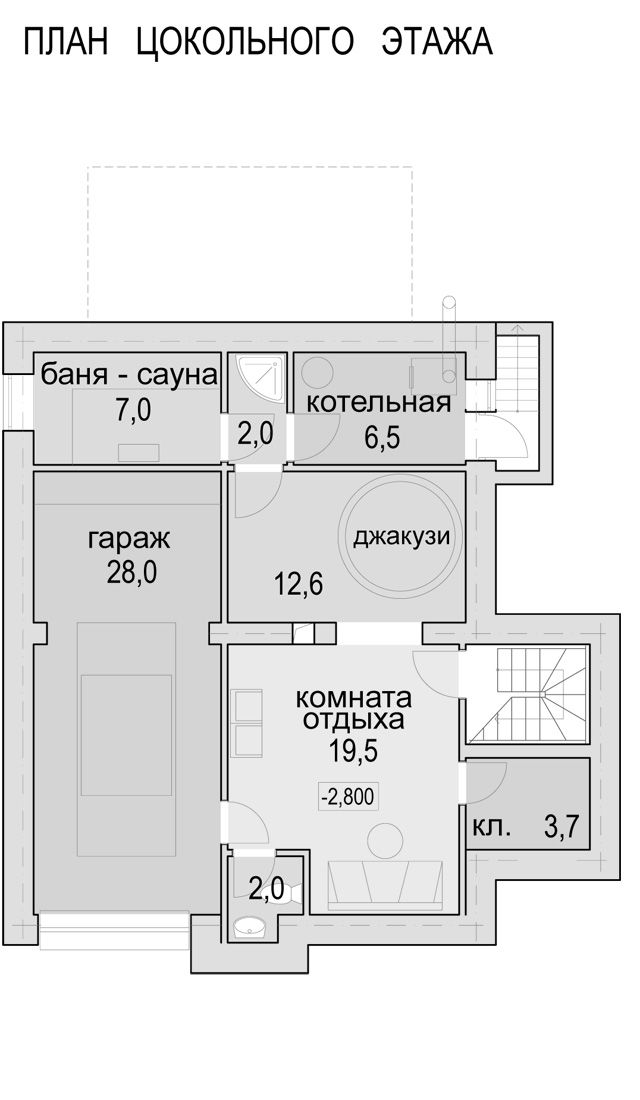 пример плана цокольного этажа