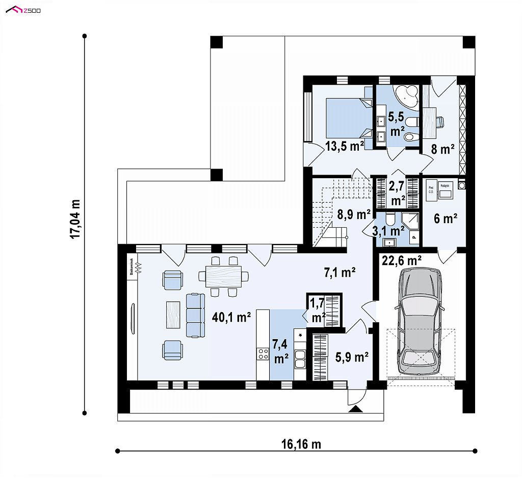 План проекта дома S3-290 фото 1