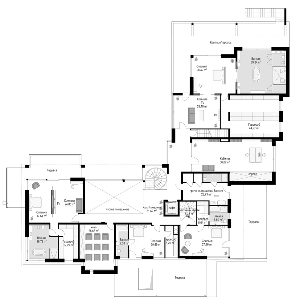 План проекта дома S8-1200 фото 2