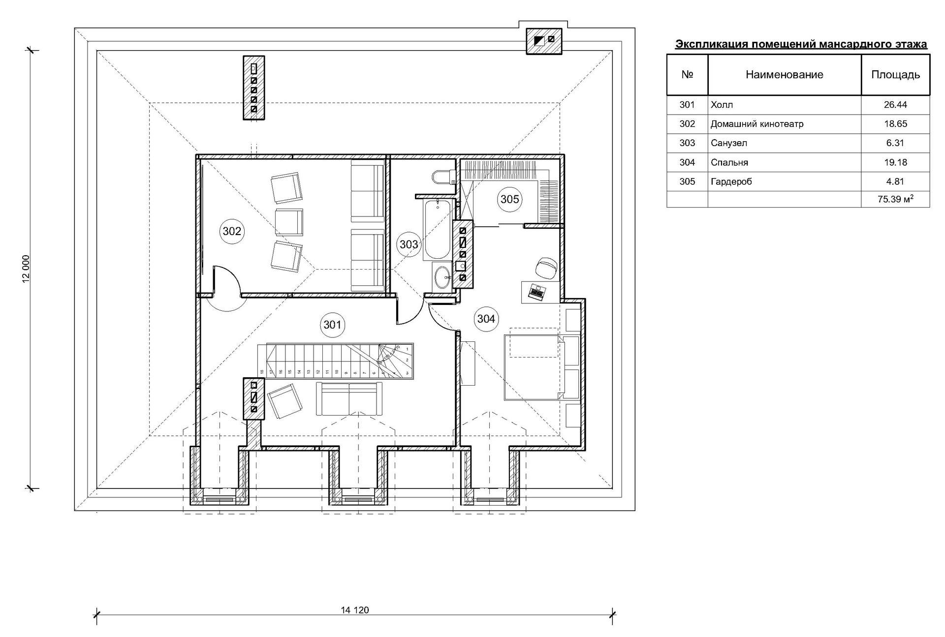 План проекта дома S-403 фото 3