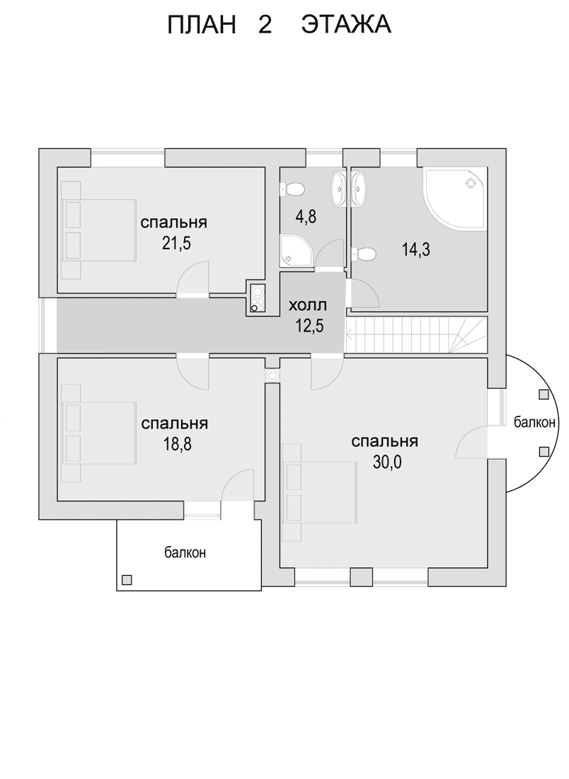 План проекта дома S1-314 фото 3