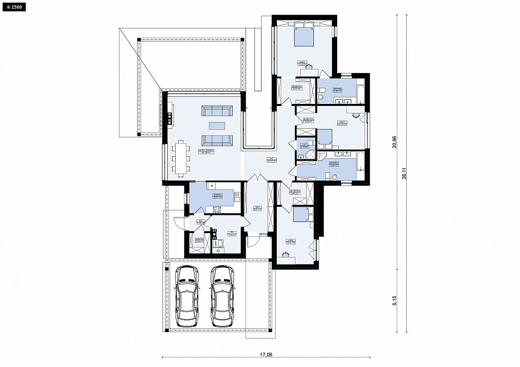 План проекта дома S3-180-2 фото 1