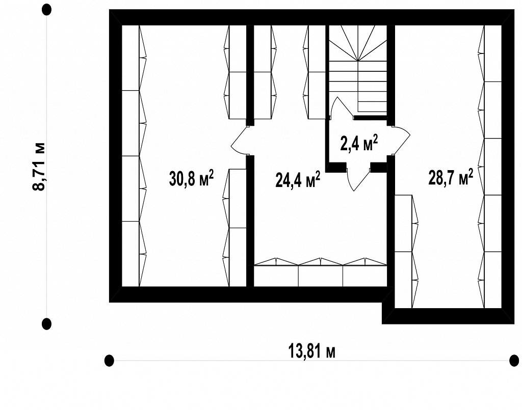 План проекта дома S3-284 фото 1