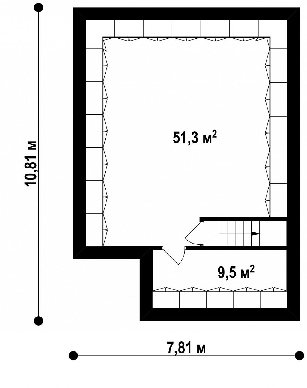 План проекта дома S3-173-5 фото 1