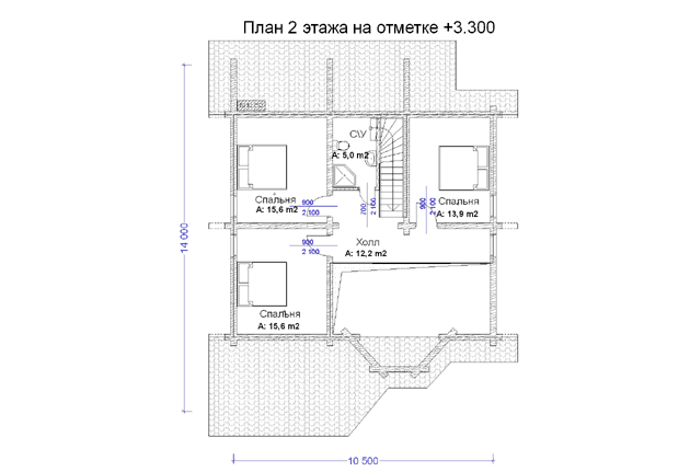 План проекта дома W6-179 фото 2