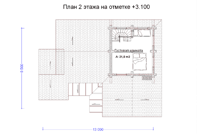 План проекта дома W6-112 фото 2