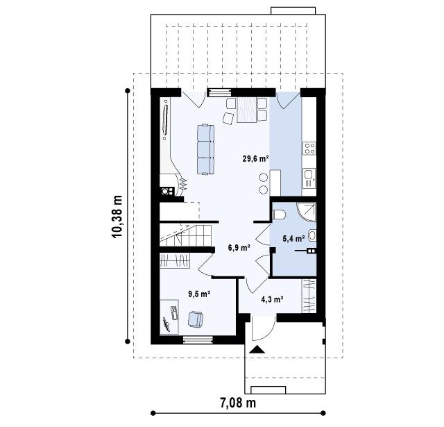 План проекта дома S3-110-2 фото 1