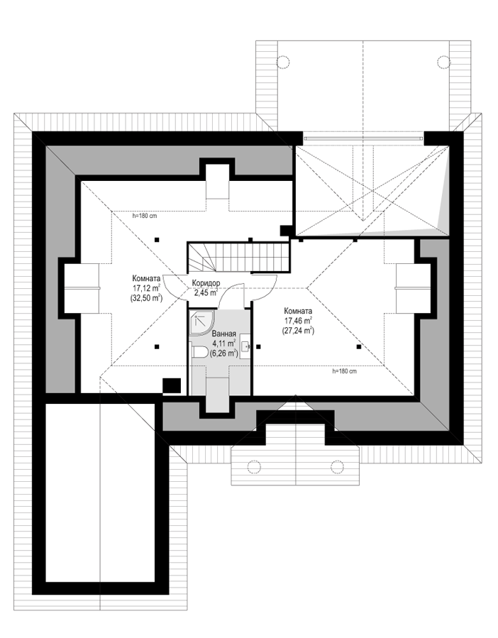 План проекта дома S8-213-1 фото 2