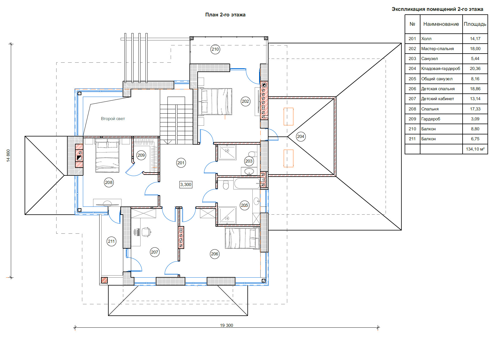 План проекта дома S-300 фото 2