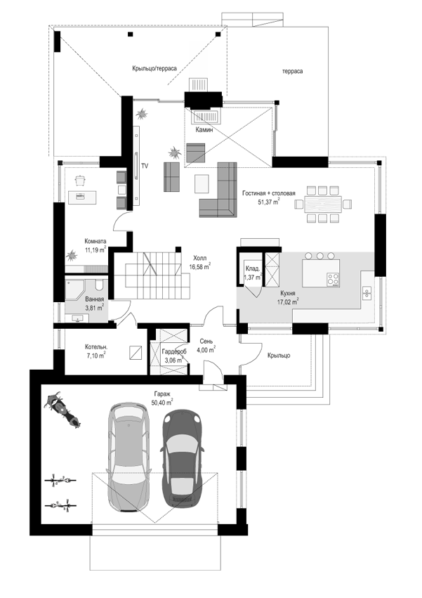 План проекта дома S8-339 фото 1