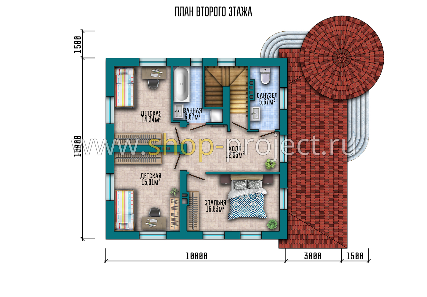 План проекта дома S2-245 фото 3