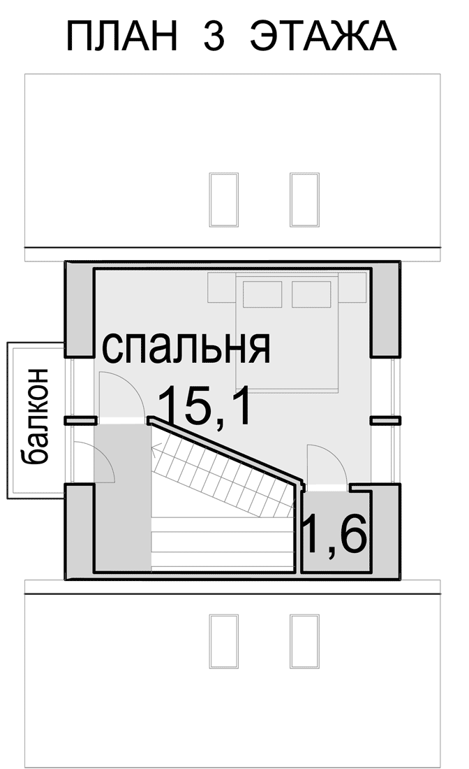 План проекта дома S1-260 фото 4