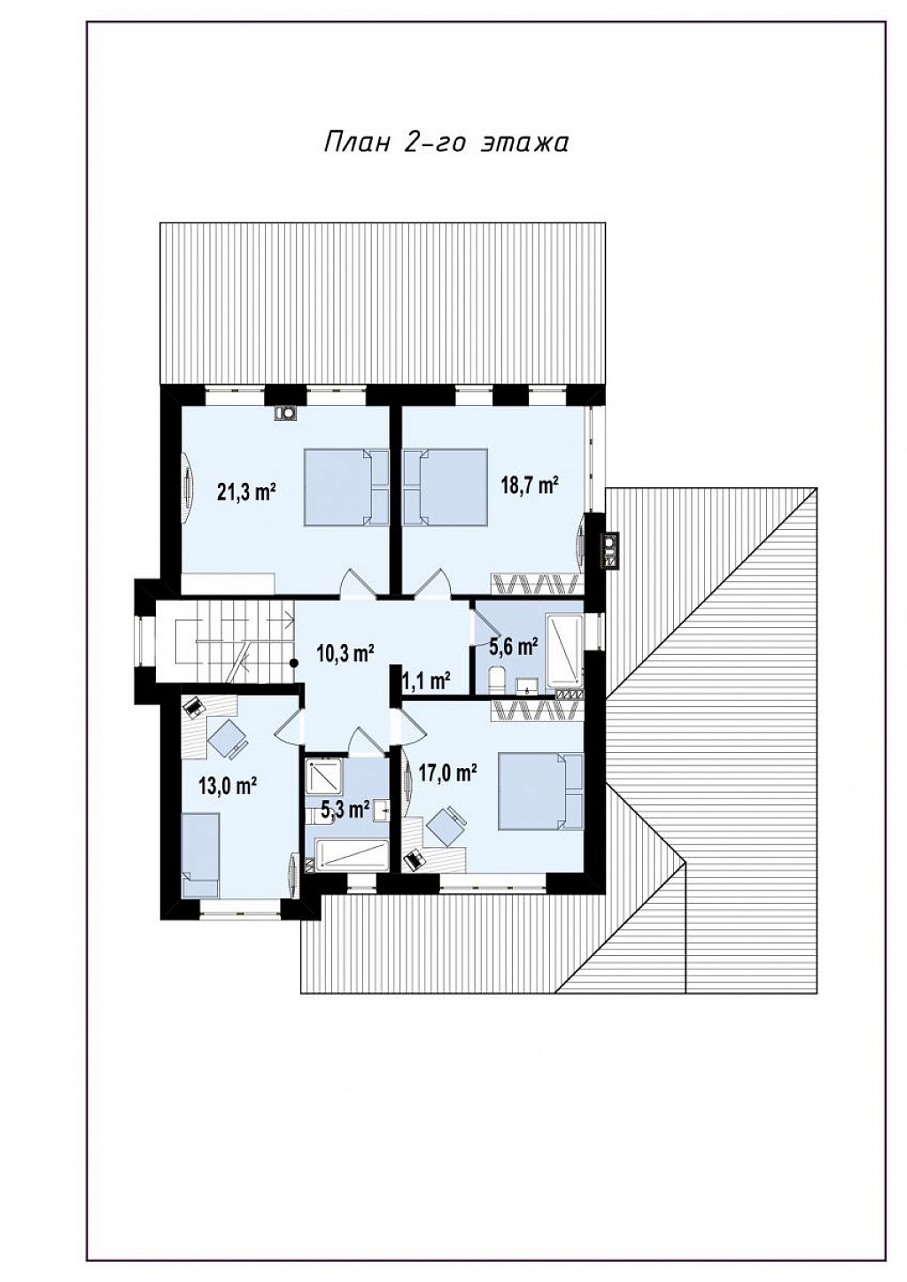 План проекта дома S3-242-1 фото 2