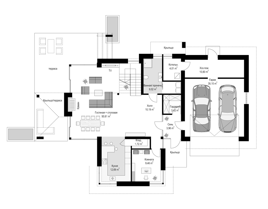 План проекта дома S8-306 фото 1