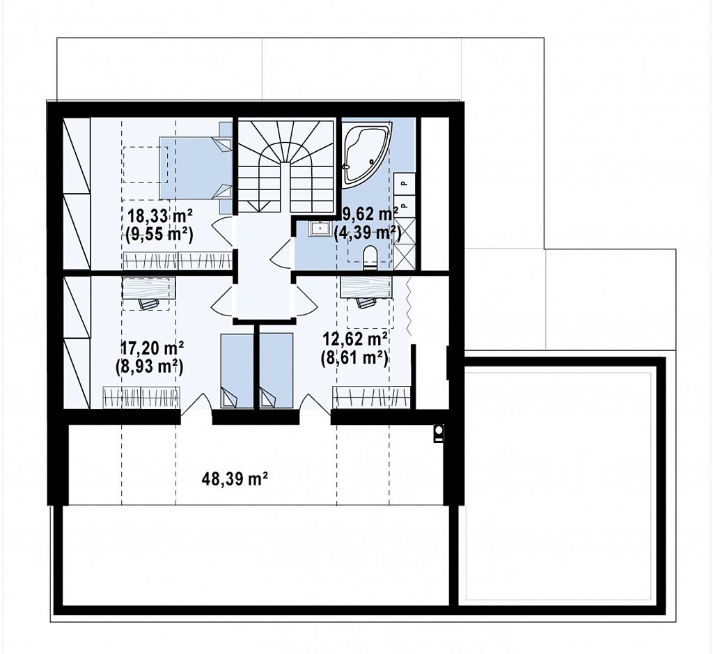 План проекта дома S3-206-11 фото 2