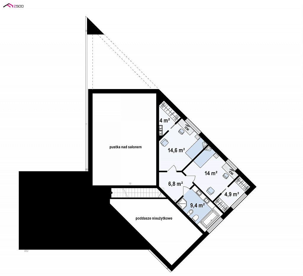 План проекта дома S3-243-2 фото 2