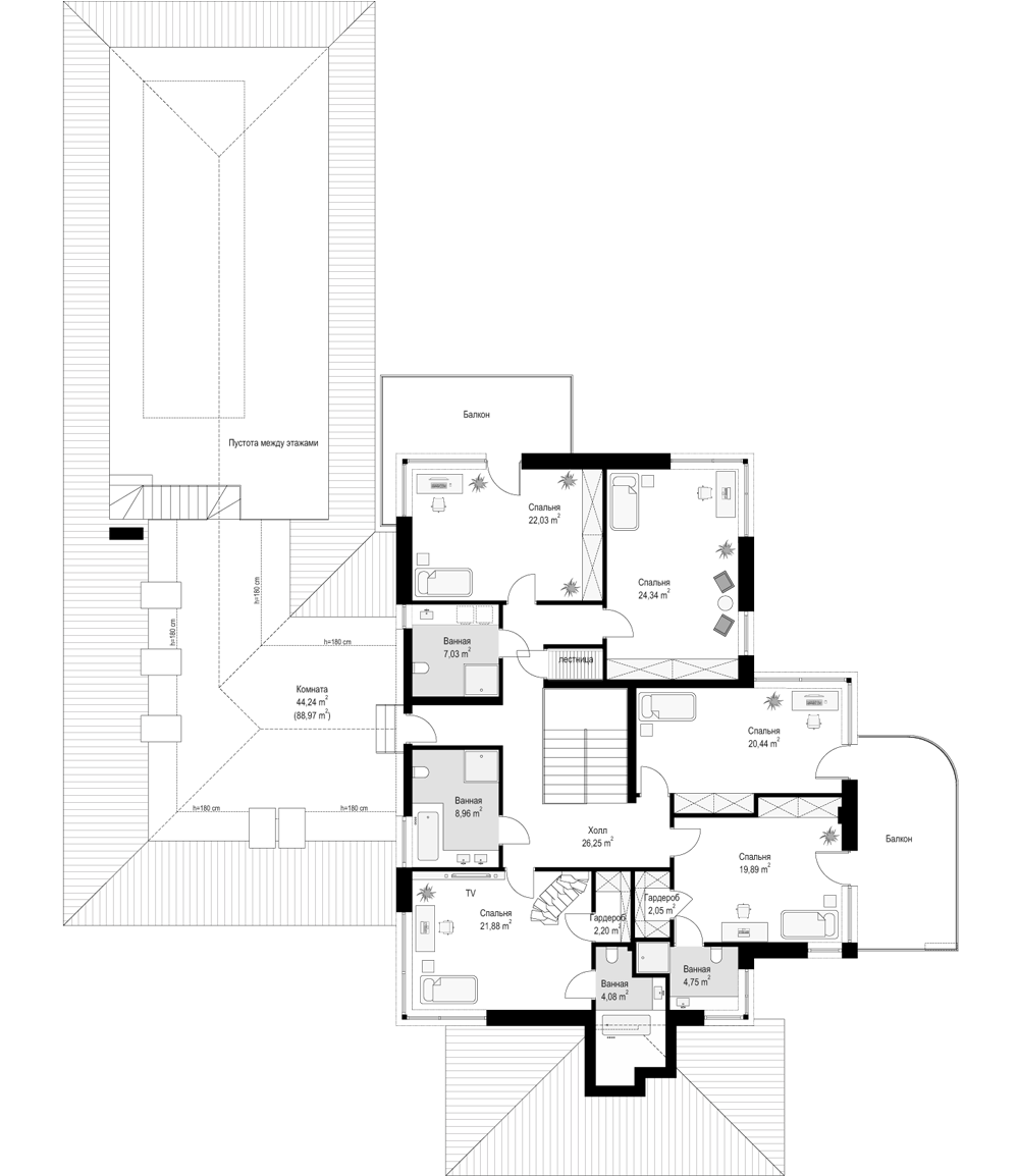 План проекта дома S8-703 фото 2