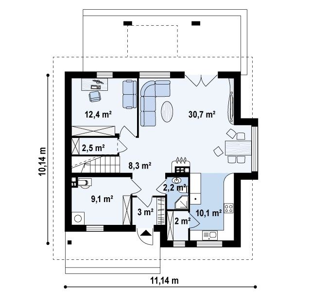 План проекта дома S3-160 фото 1