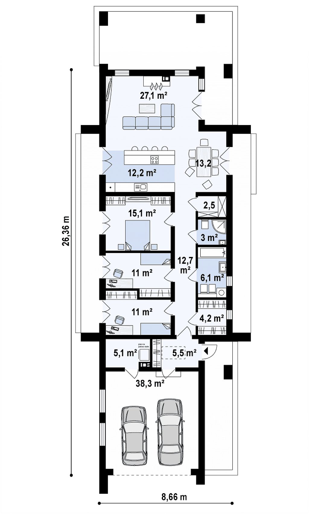План проекта дома S3-167-7 фото 1