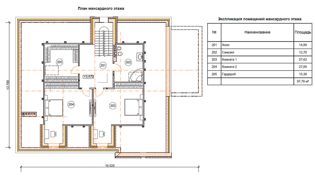 План проекта дома S-294-1 фото 2