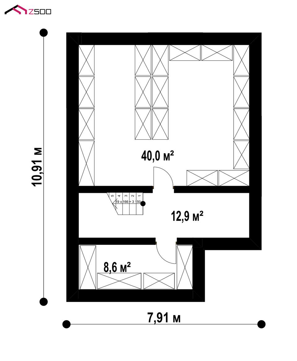 План проекта дома S3-191-12 фото 1