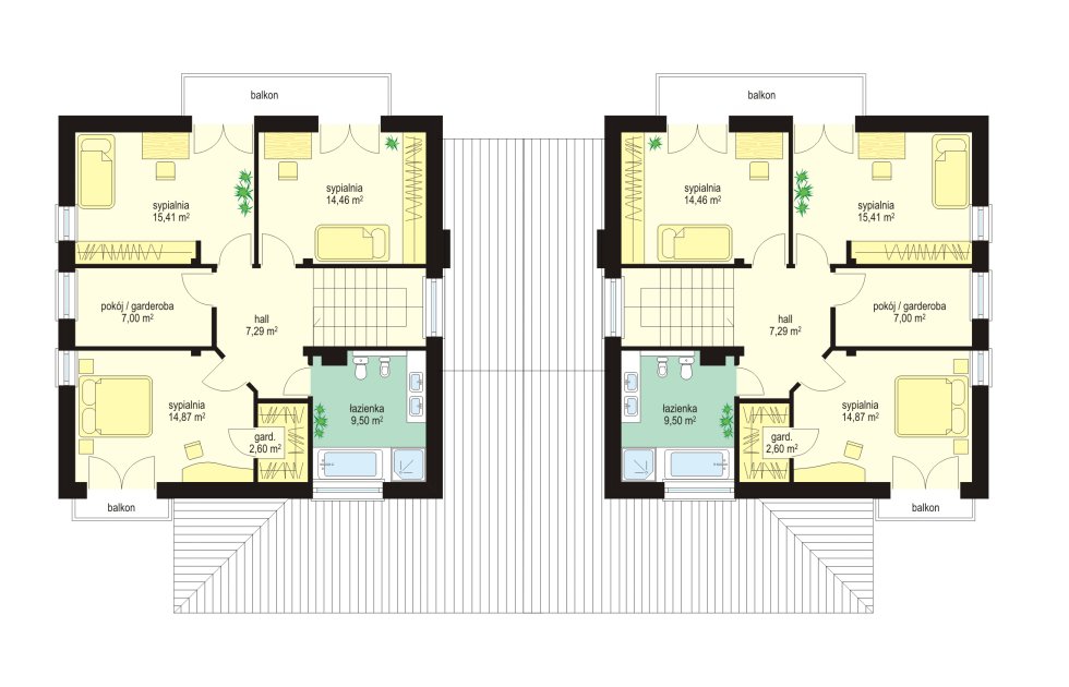 План проекта дома S8-227-1 фото 2