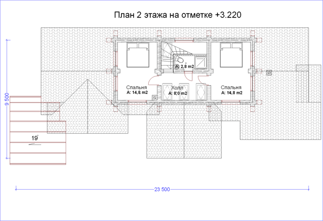План проекта дома WB6-191 фото 2