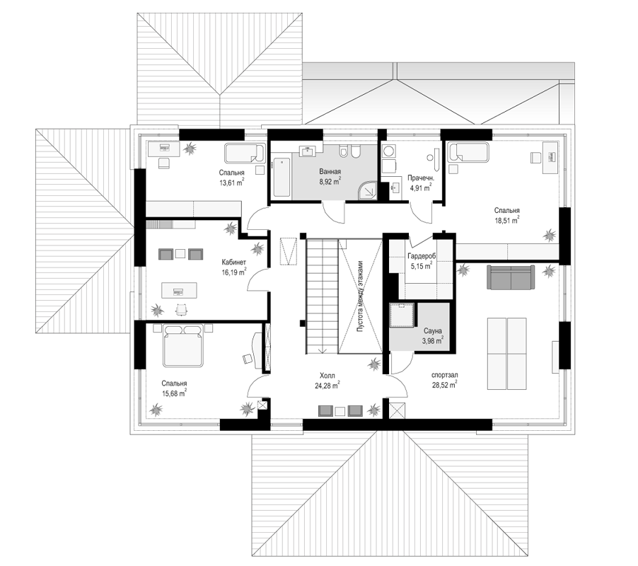 План проекта дома S8-445 фото 2
