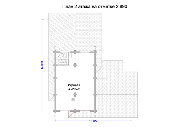 План проекта дома WB6-152 фото 2
