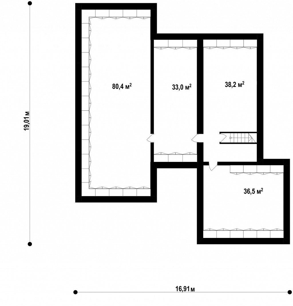 План проекта дома S3-409 фото 1