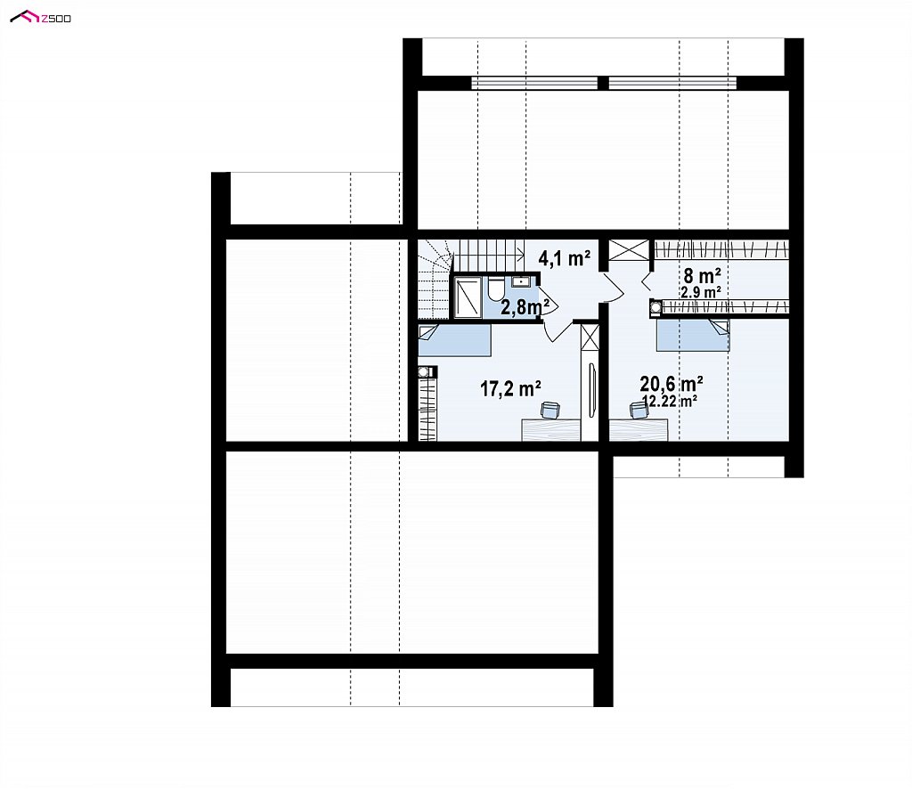 План проекта дома S3-226-3 фото 2